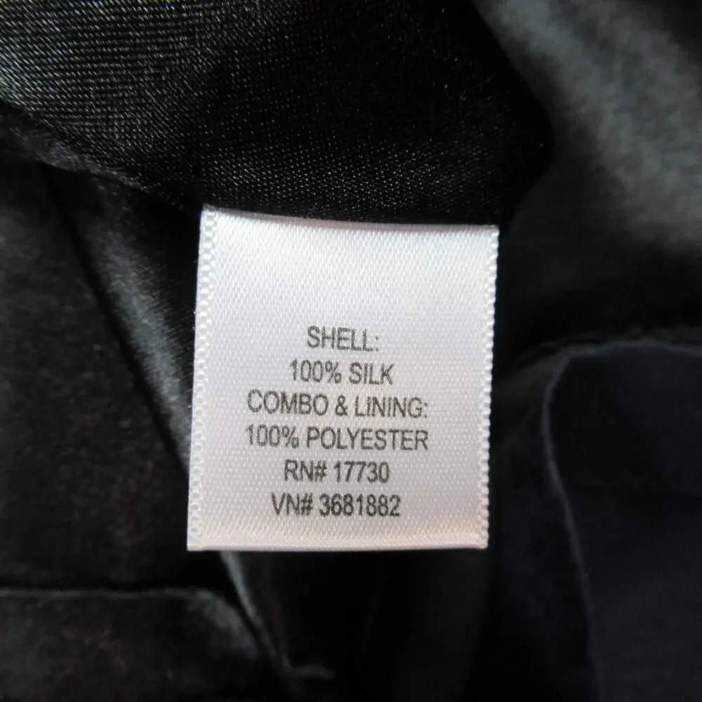 Proenza Schouler by Target Dress Womens Size 5 Blue Black 100% Silk Cocktail Y2K